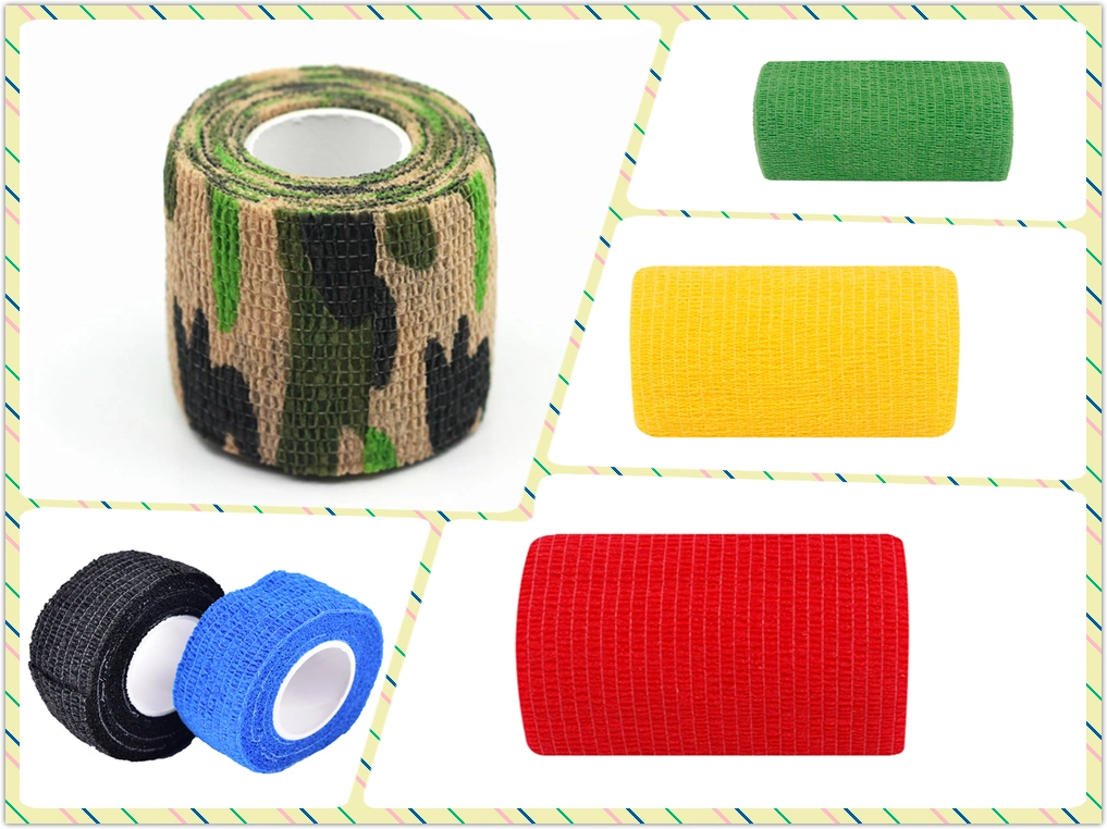 Colorful Medical Sport Self-Adhesive Cohesive Bandage