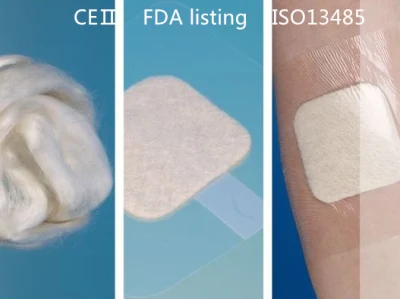 FDA CE Medizinischer Alginatverband für die Wundversorgung, venöse und arterielle Beingeschwüre, diabetische Geschwüre und Spenderstellen