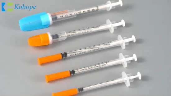 Einweg-Insulinspritze für medizinische Geräte mit fester Nadel 0,3 ml für den Großhandel